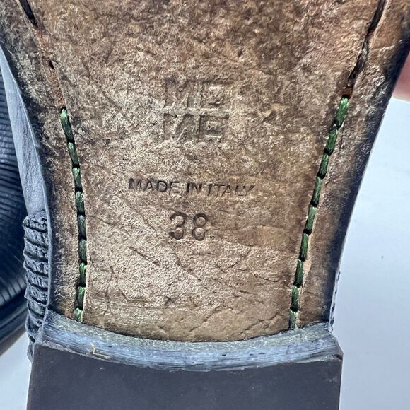 MoMa Mens Black Leather Ankle Boots Zip Chelsea Size US 7.5 Made In Italy 38 - Picture 8 of 8